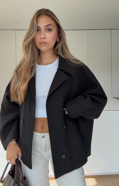 CHAQUETA OVERSIZE NEGRA