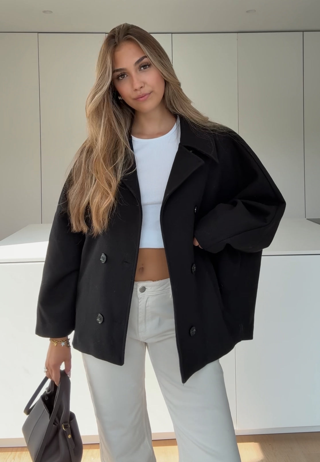 CHAQUETA OVERSIZE NEGRA