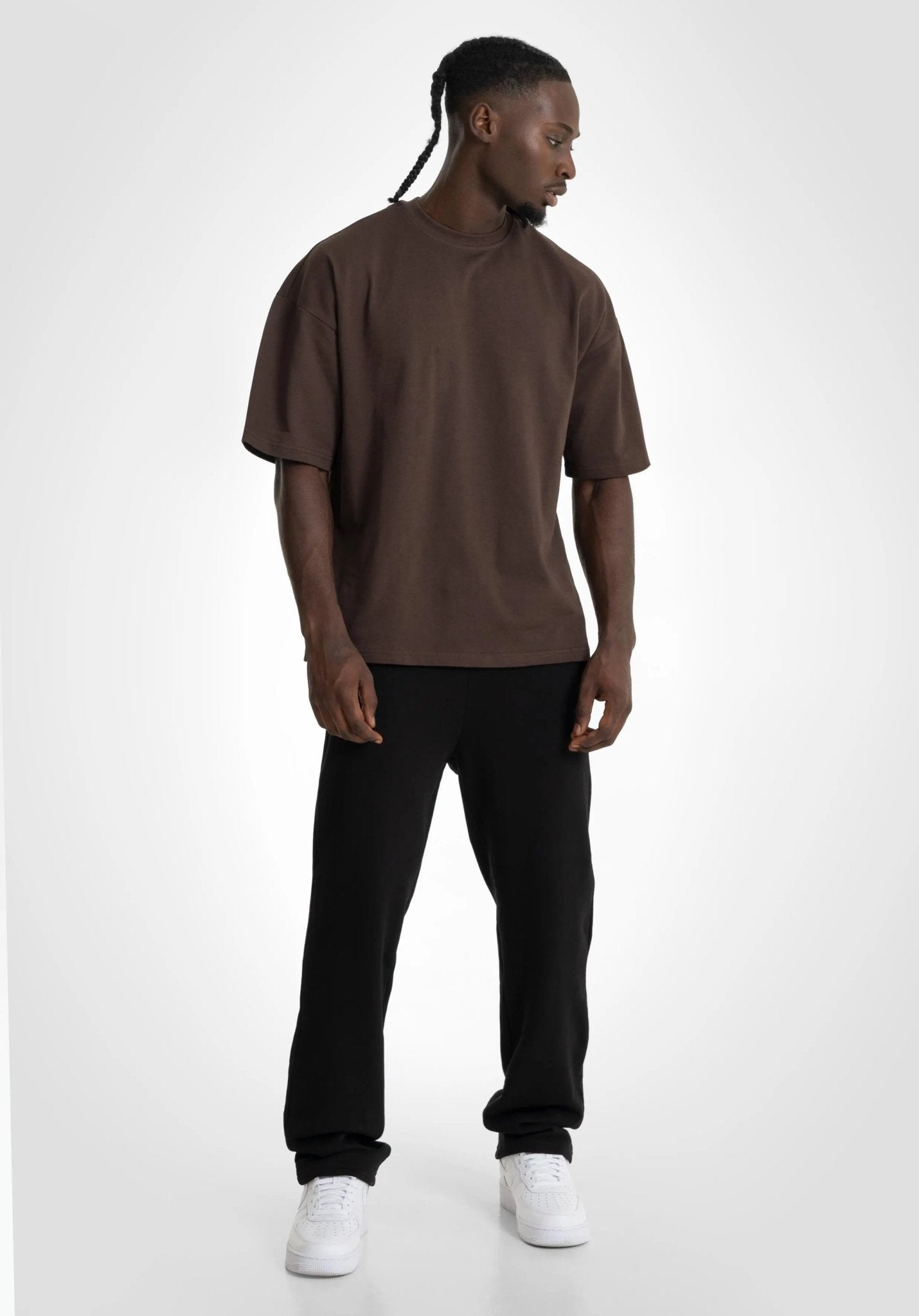 CAMISETA OVERSIZE MARRON