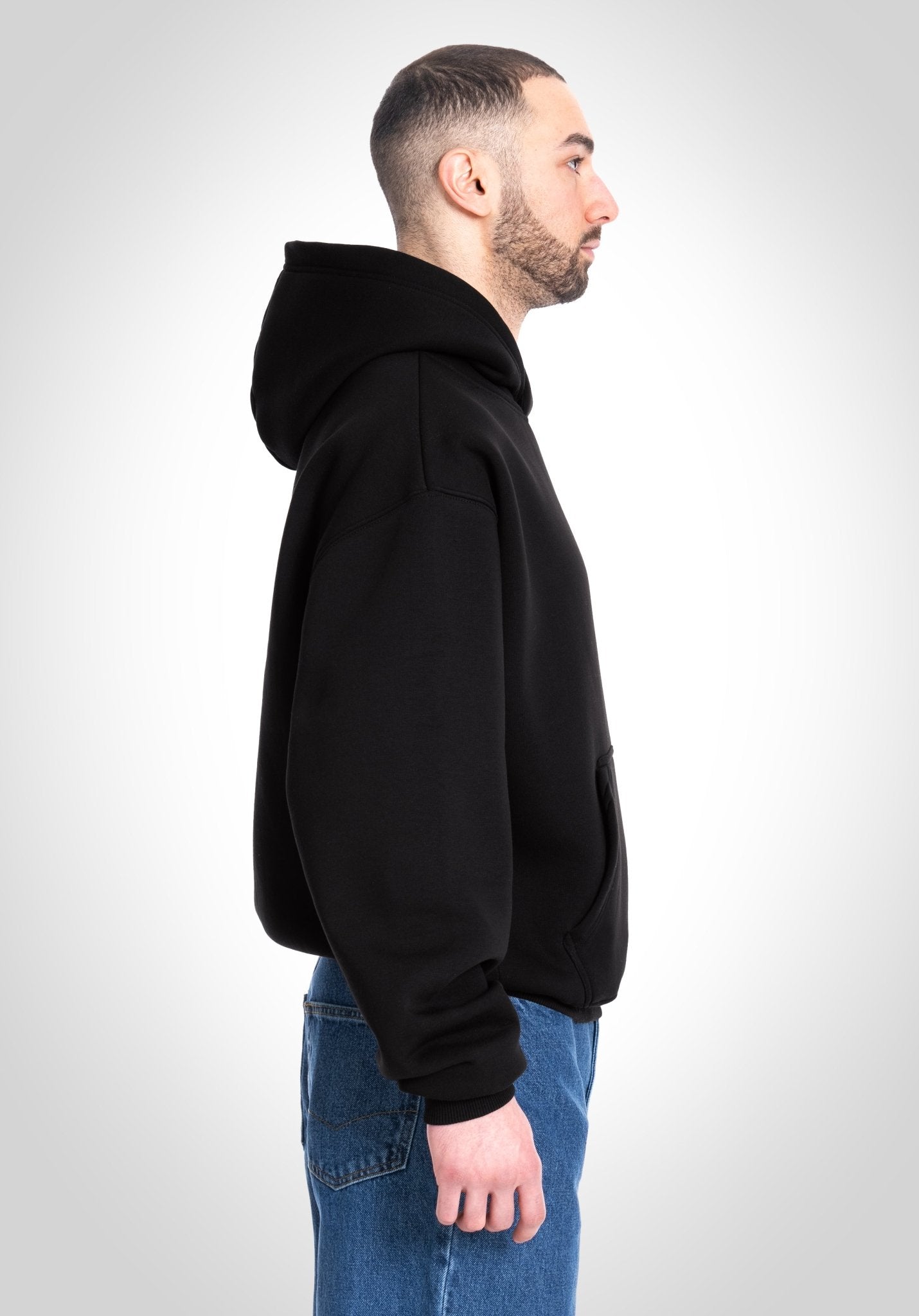 SUDADERA OVERSICE NEGRA