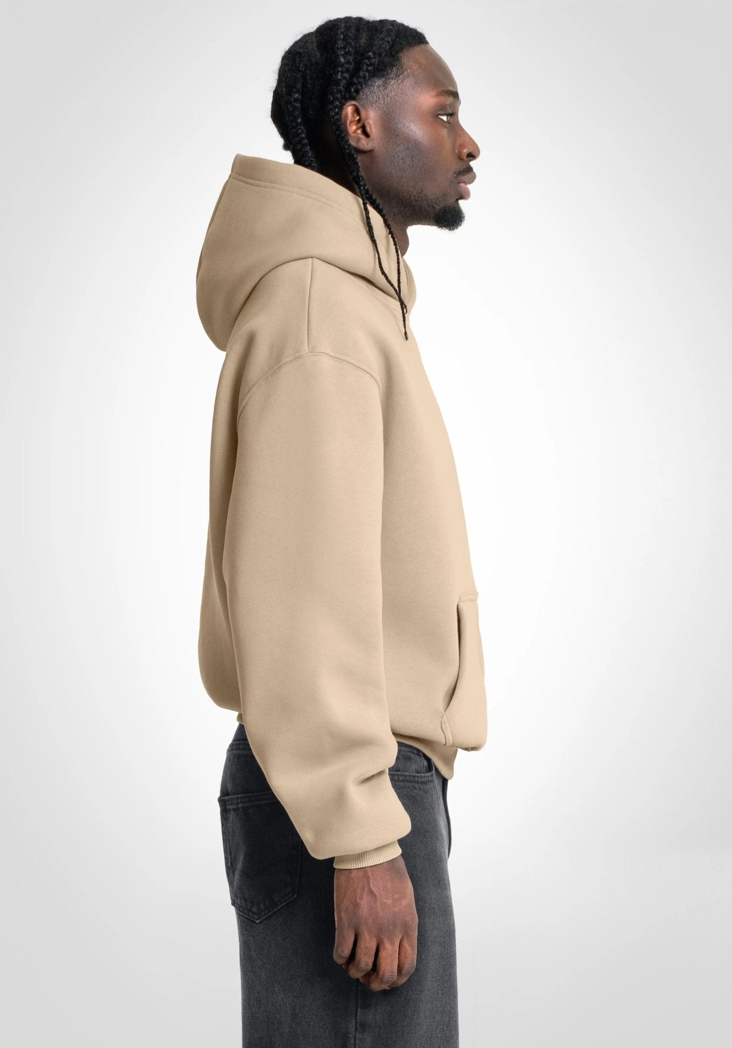 SUDADERA OVERSIZE BEIGE