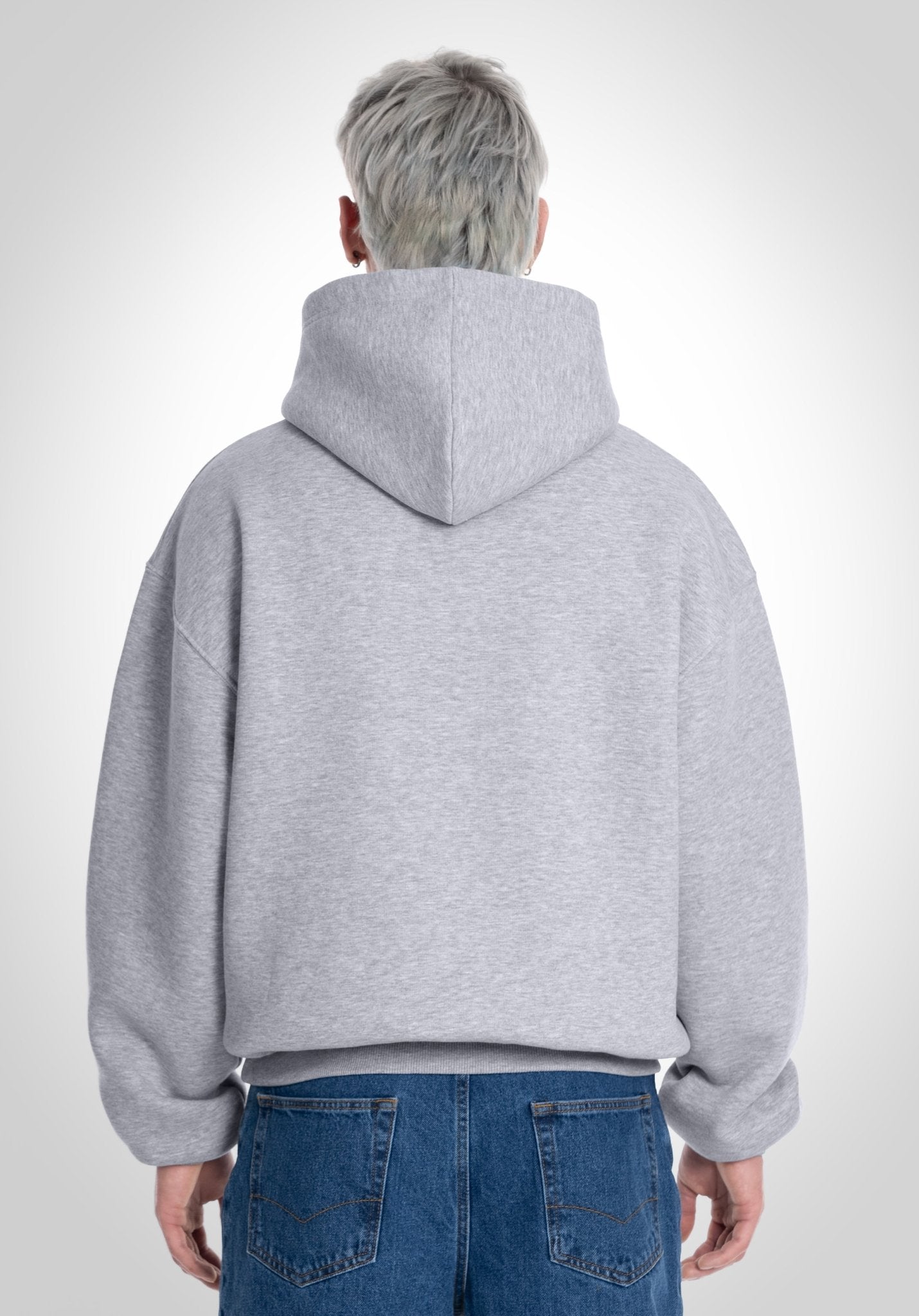 SUDADERA OVERSIZE GRIS